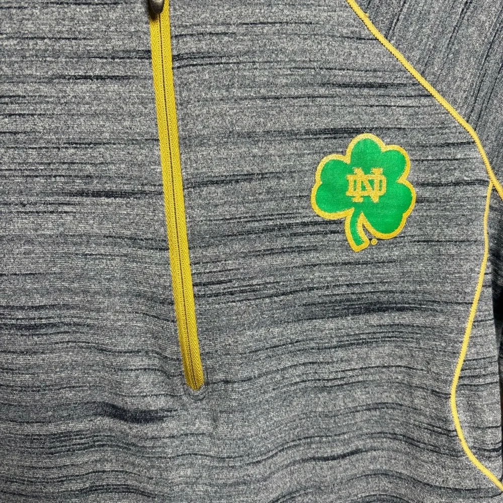 Under Armour Women’s L Gray 1/4 Zip Pullover Univ. of Notre Dame Logo - Picture 7 of 12